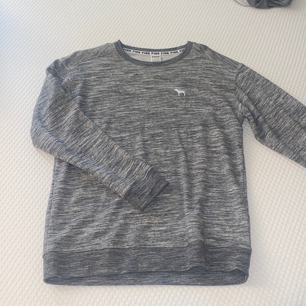 PINK Victoria Secret Grey crew neck